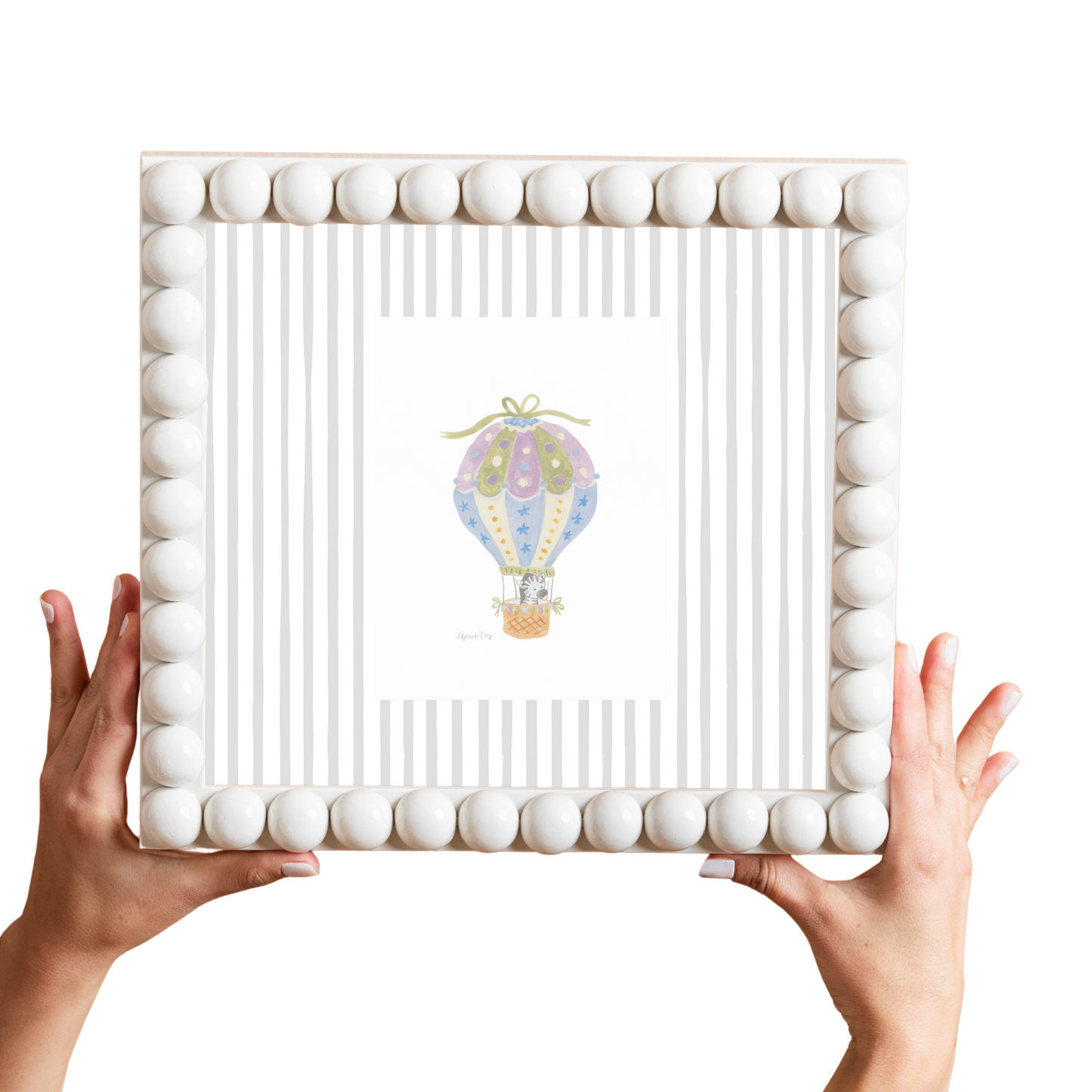 BUBBLE FRAME CON ACUARELA